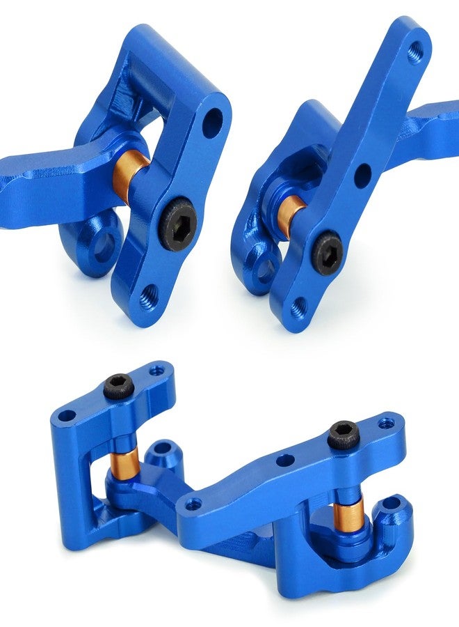 POLANTA RC Steering Set Aluminum Upgrade Parts Steering Assembly for Arrma 1/18 Granite Typhon GROM 1/16 Mojave GROM (Blue) - Image 5